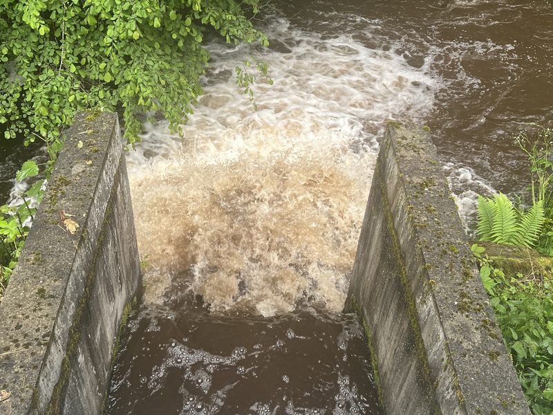 Vue du canal de fuite